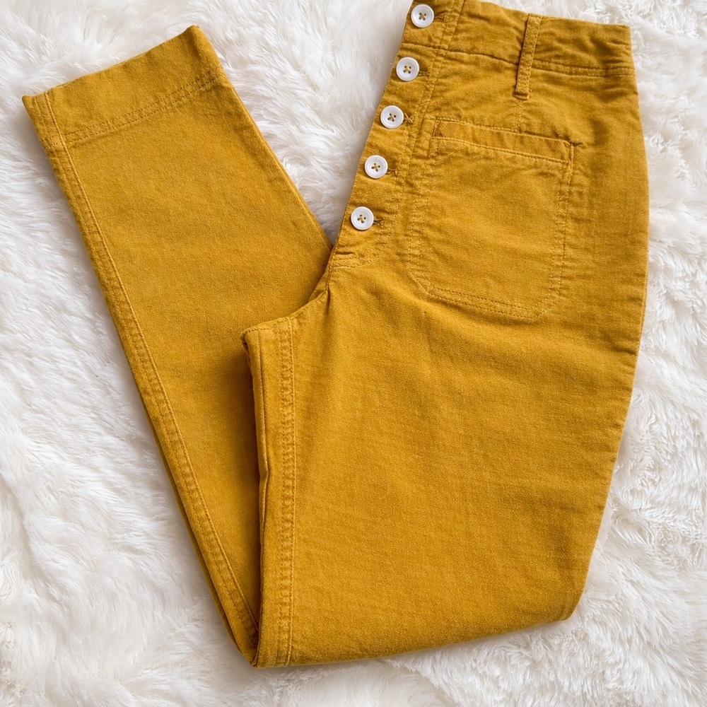 Free People ‘If you love something’ Button Fly Corduroy Pants ~ 4